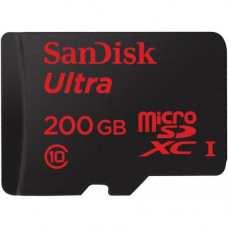 Карта памяти micro SDXC 200Gb SanDisk; Ultra; Class10 UHS-I; With SD-adapter (SDSDQUAN-200G-G4A)