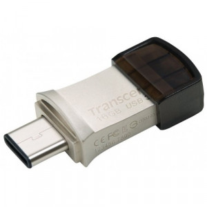 Flash-память Transcend JetFlash 890 (TS16GJF890S); 16Gb; Type-C USB 3.1/3.0; Silver