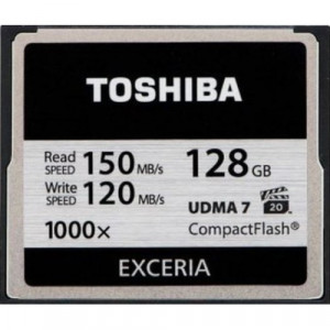Карта памяти CF 128Gb Toshiba; Exceria CF UDMA 7 1000x (CF-128GTGI(8))