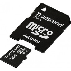Карта памяти micro SDHC 32Gb Transcend (TS32GUSDU1)