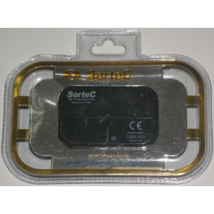 USB разветвители (HUB) Sertec STC-H008; HUB USB 2.0; 4 порта; Black