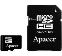 Карта памяти micro SDHC 16Gb Apacer; Class 10 UHS-I; With SD-adapter (AP16GMCSH10U1-R)