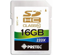 Карта памяти SDHC 16Gb Pretec; (SHSV16G); Class 10