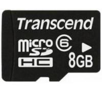 Карта памяти Карта памяти micro SDHC 8Gb Transcend (TS8GUSDHC6); Class 6; No adapter
