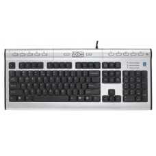 Клавиатура проводная A4Tech KL-7; PS/2; Black-Silver
