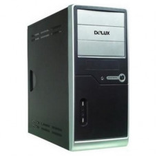 Корпус ATX Delux DLC-MT372; Black&Silver; 400W (DLC-MT372)