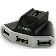 USB разветвители (HUB) Canyon CNR-USBHUB05N; Black&Silver (SBCNRUSBHUB05N)