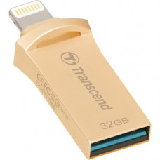Flash-память Transcend JetDrive Go 500 (TS32GJDG500G); 32Gb; USB 3.1/Lightning; Gold