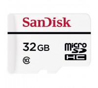 Карта памяти micro SDHC 32Gb SanDisk; High Endurance Video Monitoring; Class 10; W20MB/s; With SD-adapter (SDSDQQ-032G-G46A)