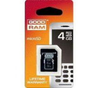 Карта памяти micro SDHC 4Gb GoodRam (SDU4GHCAGRR10)