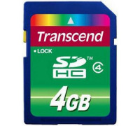 Карта памяти SDHC 4Gb Transend TS4GSDHC4; Class 4