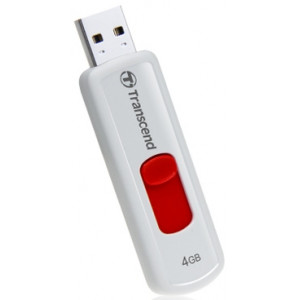 Flash-память Transcend JetFlash 530 (TS4GJF530); 4Gb; USB 2.0; White&Red
