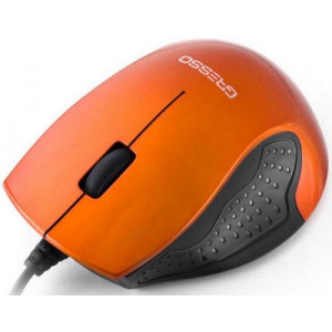 Мышь проводная Gresso GM-728U; Optical Mouse; USB; Black&Orange