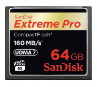 Карта памяти CF 64Gb SanDisk; eXtreme Pro 160MB/s (SDCFXPS-064G-X46)