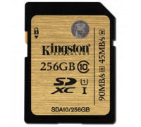 Карта памяти SDXC 256Gb Kingston; Class 10 UHS-1 U1 (SDA10/256GB)