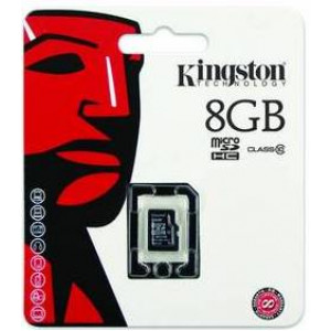 Карта памяти micro SDHC 8Gb Kingston (SDC10/8GBSP)