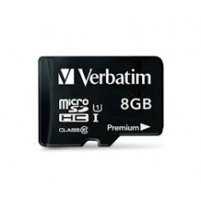 Карта памяти micro SDHC 8Gb Verbatim Premium; Class 10; UHS-1; With SD-adapter (44081)