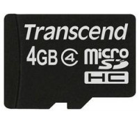 Карта памяти micro SDHC 4Gb Transcend; Class 4; No adapter (TS4GUSDC4)