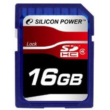 Карта памяти SDHC 16Gb Silicon Power; Class 4 (SP016GBSDH004V10)