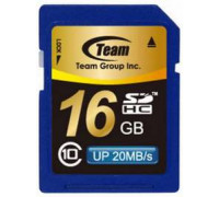 Карта памяти SDHC 16Gb Team (TSDHC16GCL1001)