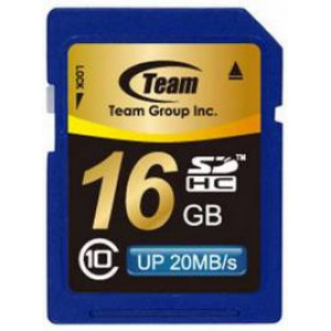 Карта памяти SDHC 16Gb Team (TSDHC16GCL1001)