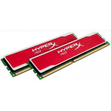 Оперативная память DDR3 SDRAM 8Gb PC3-12800 (1600); (2x4Gb в упаковке); Kingston XMP HyperX red (KHX16C9B1RK2/8)