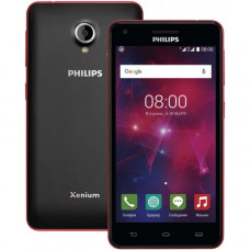 Смартфон Philips Xenium V377 Dual Sim Black Red