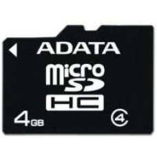 Карта памяти micro SDHC 4Gb A-Data; Class 4; No adapter (AUSDH4GCL4-R)
