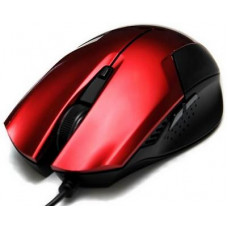 Мышь проводная DeTech DE-5044G; USB; Rubber&Shiny Red