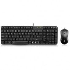 Клавиатура+мышь проводная Rapoo N1850; USB; Black