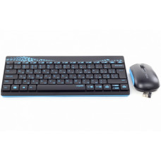 Клавиатура+мышь беспроводная Rapoo Combo 8000; Wireless; USB; Black&Blue
