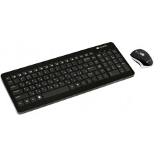 Клавиатура+мышь беспроводная CANYON CNS-HSETW3; USB; Black (CNS-HSETW3-RU)