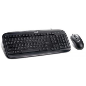Клавиатура+мышь проводная Genius SlimStar C110; Slim; PS/2; Black (31330192127)