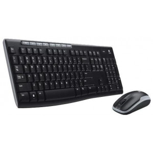 Клавиатура+мышь беспроводная Logitech Wireless Desktop MK260 UKR; Multimedia; USB; Black (920-003014)