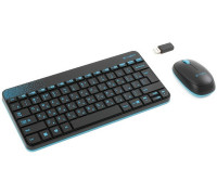 Клавиатура+мышь беспроводная Logitech Wireless Desktop MK240; USB; Black (920-005790)