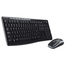 Клавиатура+мышь беспроводная Logitech Wireless Desktop MK260; Multimedia; USB; Black (920-003011)