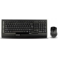 Клавиатура+мышь беспроводная A4Tech 9300H; Holeless; Wireless; USB; Black