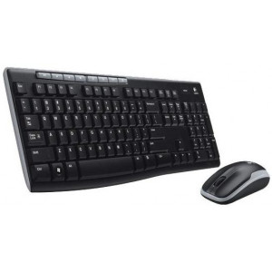 Клавиатура+мышь беспроводная Logitech Wireless Combo MK260; Multimedia; USB; Black (920-003011)