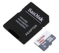 Карта памяти micro SDHC 16Gb SanDisk Ultra (SDSQUNS-016G-GN3MA); Class 10; SD-adapter
