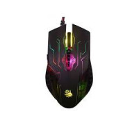 Мышь проводная A4Tech Bloody Q51 Neon XGlide; USB; Black