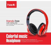 Гарнитура  Bluetooth Havit HV-H2561BT; Red