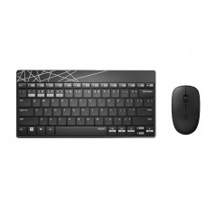 Клавиатура+мышь беспроводная Rapoo 8000M; Wireless; Black