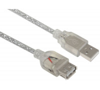 Кабель USB 2.0; AM-AF (соединительный, два фильтра, серебристый); 10.0м (TT0300-1-1.8)