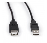 Кабель USB 2.0; AM-AF (соединительный); 1.8м; Black