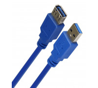 Кабель USB 3.0; AM-AF (соединительный); 0.5м; Blue