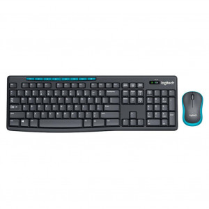 Клавиатура+мышь беспроводная Logitech  MK275; USB; Black (920-008535)
