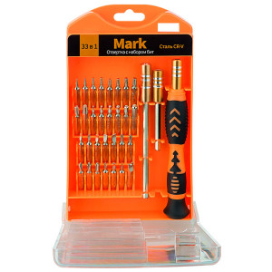 Отвертка с набором бит "Mark" 33 in 1
