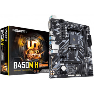 Материнская плата Gigabyte B450M H (sAM4, AMD B450, PCI-Ex16)