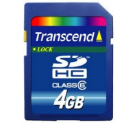 Карта памяти SDHC 4Gb Transend TS4GSDHC6
