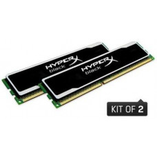 Оперативная память DDR3 SDRAM 4Gb PC3-10600 (1333); (2x2Gb в упаковке); Kingston, HyperX black; CL9 (KHX13C9B1BK2/4)